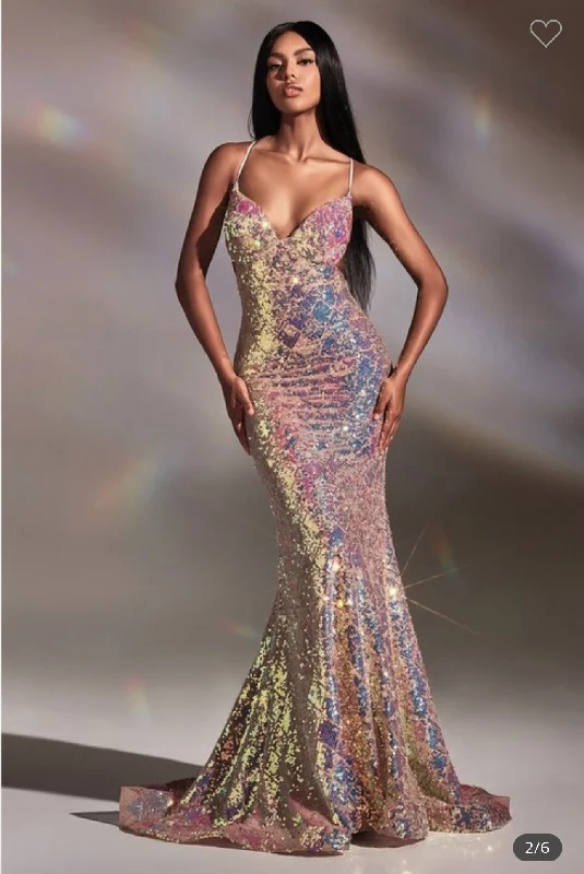 Opal Blush Iridescent Gown Prom Dress