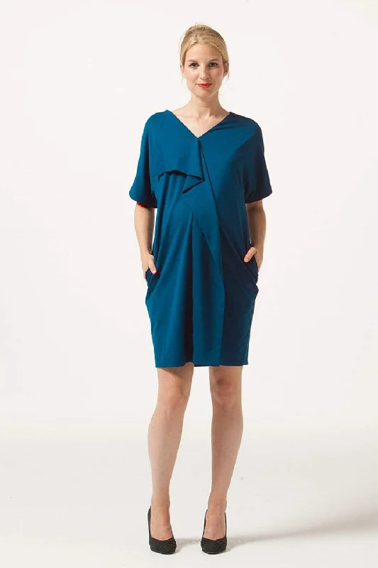 Fayme Nursing Dress Navy