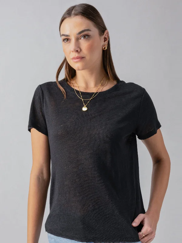 Linen Perfect Tee Black