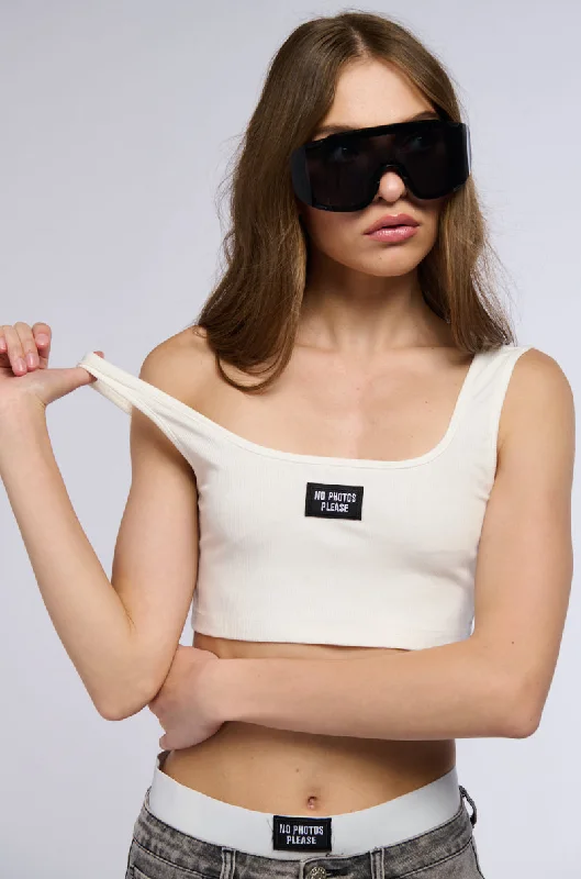 MARLEY CROPPED TANK Elasticated Padded Insulated