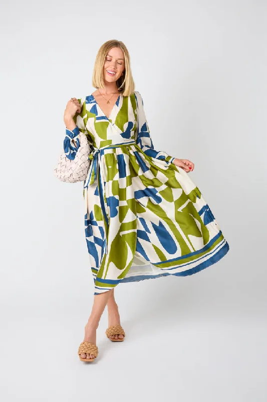 Britton Midi Dress floral tank top