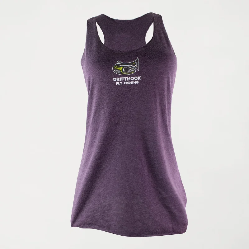 Drifthook - Women's Racerback Tank - Vintage Purple