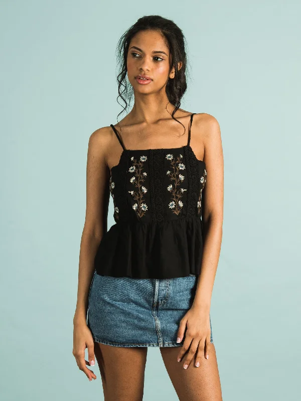 PATRONS OF PEACE MARGO TOP  - CLEARANCE gold tank top