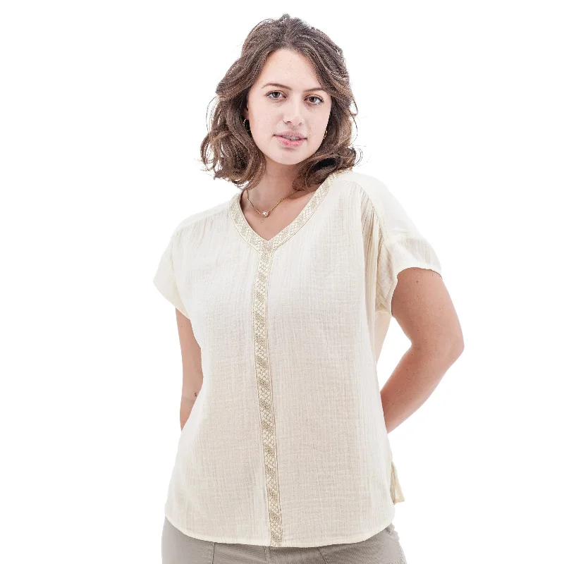 Women's Kelford Short-Sleeve Top - Egret