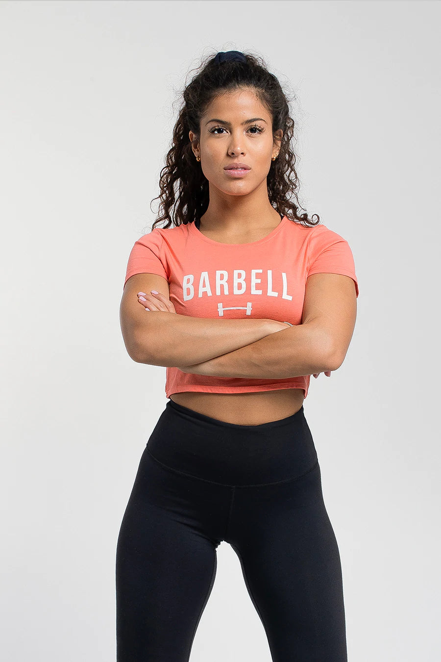 Barbell Crop Tee