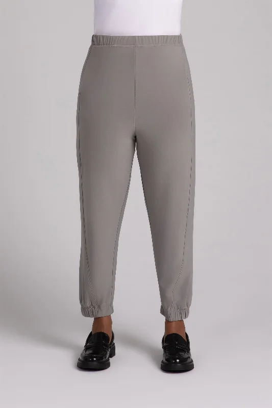 Half Cuff Jogger Pant | Taupe Adjustable Fit Overalls