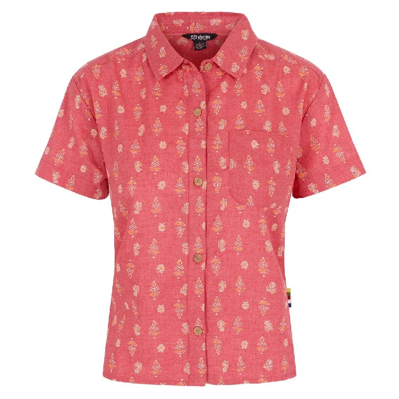 Women's Jaya Camp Shirt - Mineral Red Indi Blossom